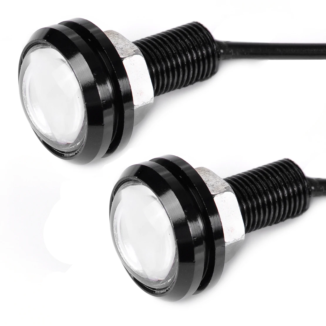 CITALL 2Pcs Universal 12V 10W Blue Eagle Eye Hawkeye LED Emergency Strobe Light Lamp DRL For