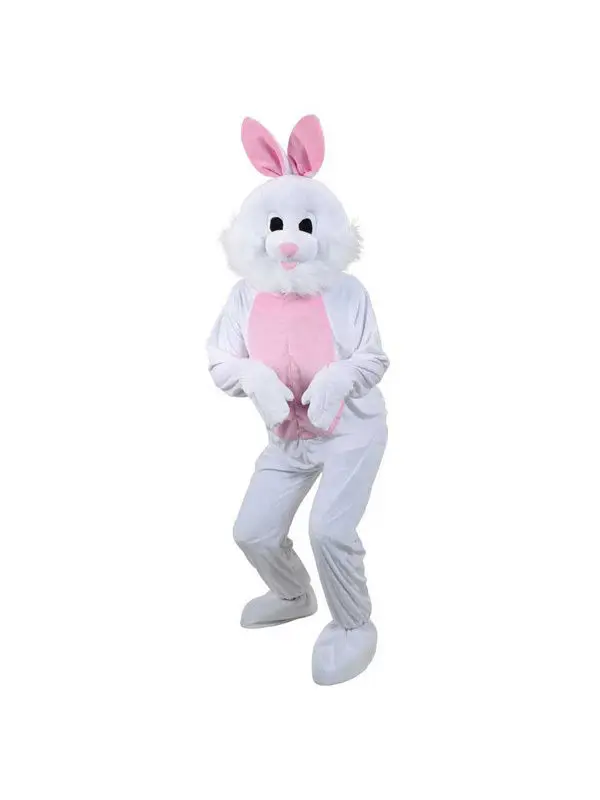 

Plush Adult Mascot Bunny Rabbit Animal Fancy Dress Costume Jumpsuit Easter Event Easter mascot costumes