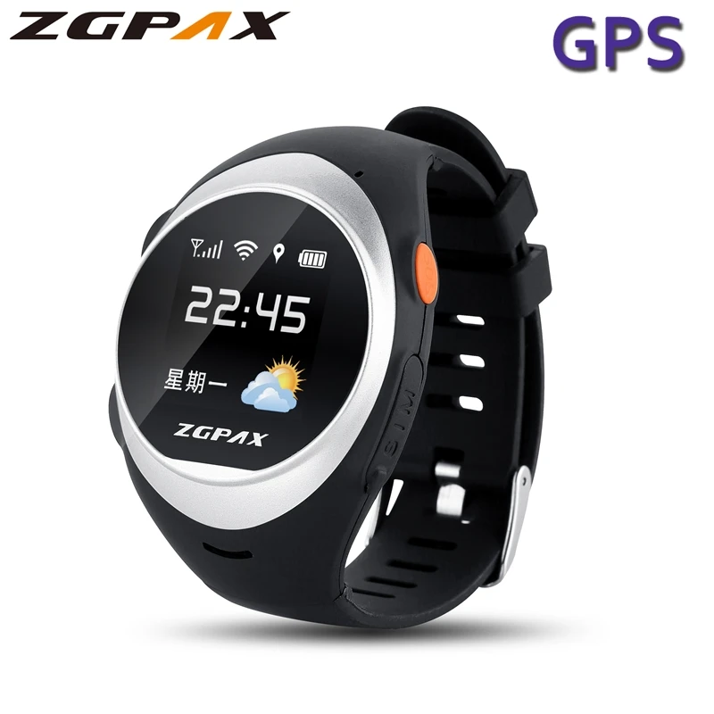 ZGPAX S888 Смарт часы с SOS gps Smartwatch анти Сбой сигнализации трекер для мужчин женщин