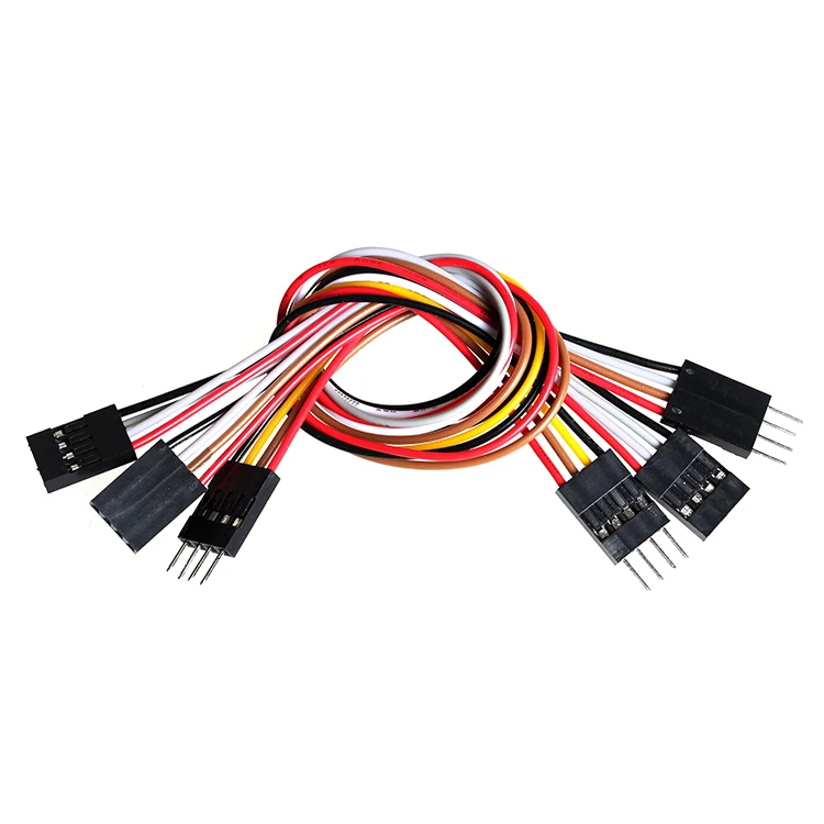 3DSWAY 50 шт./лот DuPont кабели 20 см 4pin макетная плата Перемычка Провода кабели мужчин и мужчин M-F F-F для электронных DIY Стартовые наборы