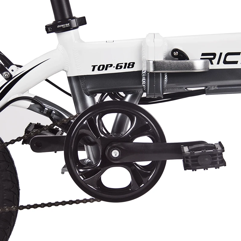 Flash Deal RichBit RT-618 14 Inch Folding Electric Bike 36V 250W 10.2Ah Lithium Battery Electric Bicycle Folding Electric Mountain Bike 7