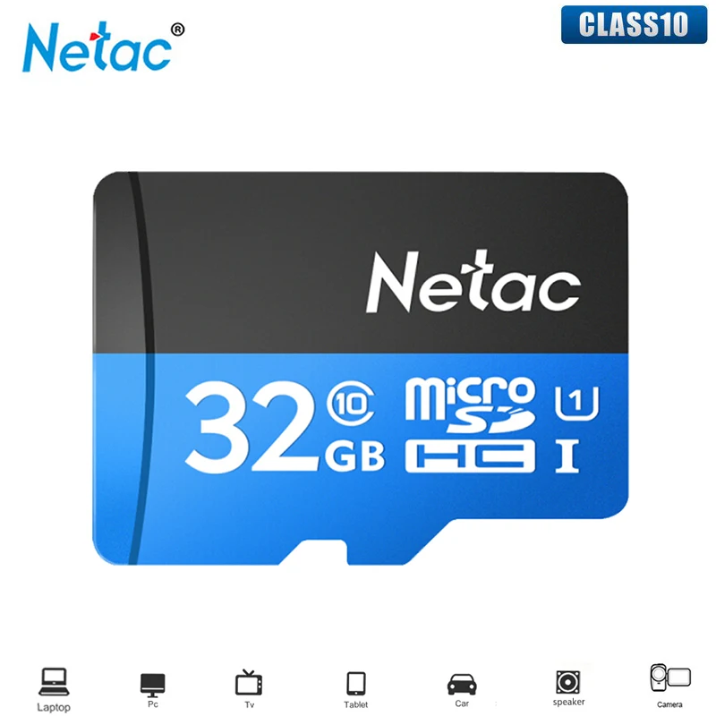 Netac P500 micro sd карта 32G класс 10 u1 sdhc высокоскоростная карта памяти tf карта для ноутбука gopro hero black 7