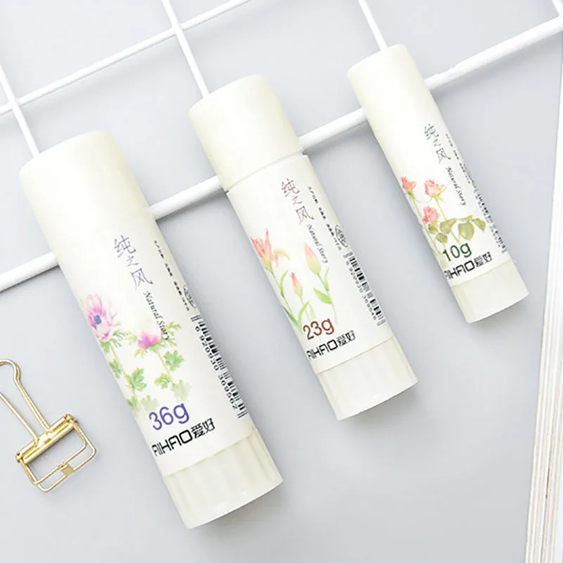 

Cute Flower Solid Glue Kawaii 10g Glue Stick For Kids Decoration Scrapbooking Photo Album Stationery Office School Supplies