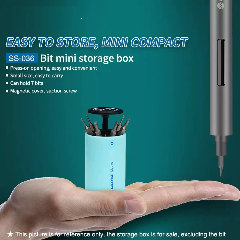 SUNSHINE Mini Receiving Box Screwdriver Batch Head Magnetic Storage Tool For Electric Precision Set Etc | Инструменты