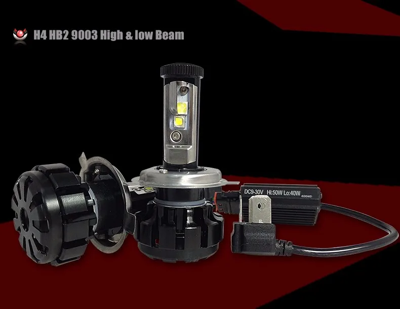 12000LM Super Bright Car LED Headlight Kit H4 HB2 9003 H13 9007 Cree Chips Replace Bulb Anti-Dazzle Beam 3000K 4300K 6000K (8)
