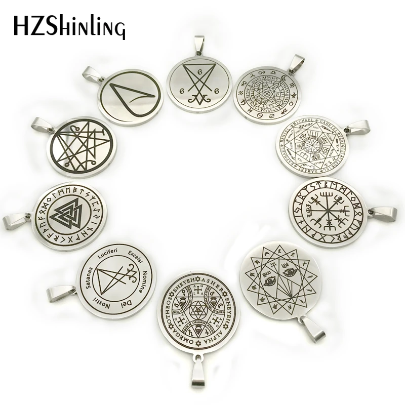 Новинка 2018 квартая Pentacle Of Mercury Key кулон &quotСоломон&quot ожерелье из нержавеющей