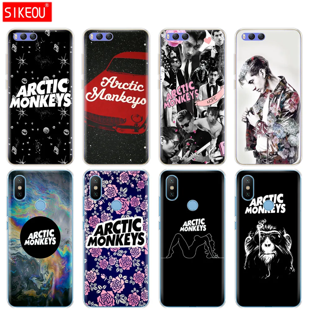 Caso Della Copertura Del Silicone Per Xiaomi Mi 8 8Se A1 A2 5 5S 5X 6 Mi5 Mi6 Nota 3 Max Della Miscela 2 2S Arctic Monkeys
