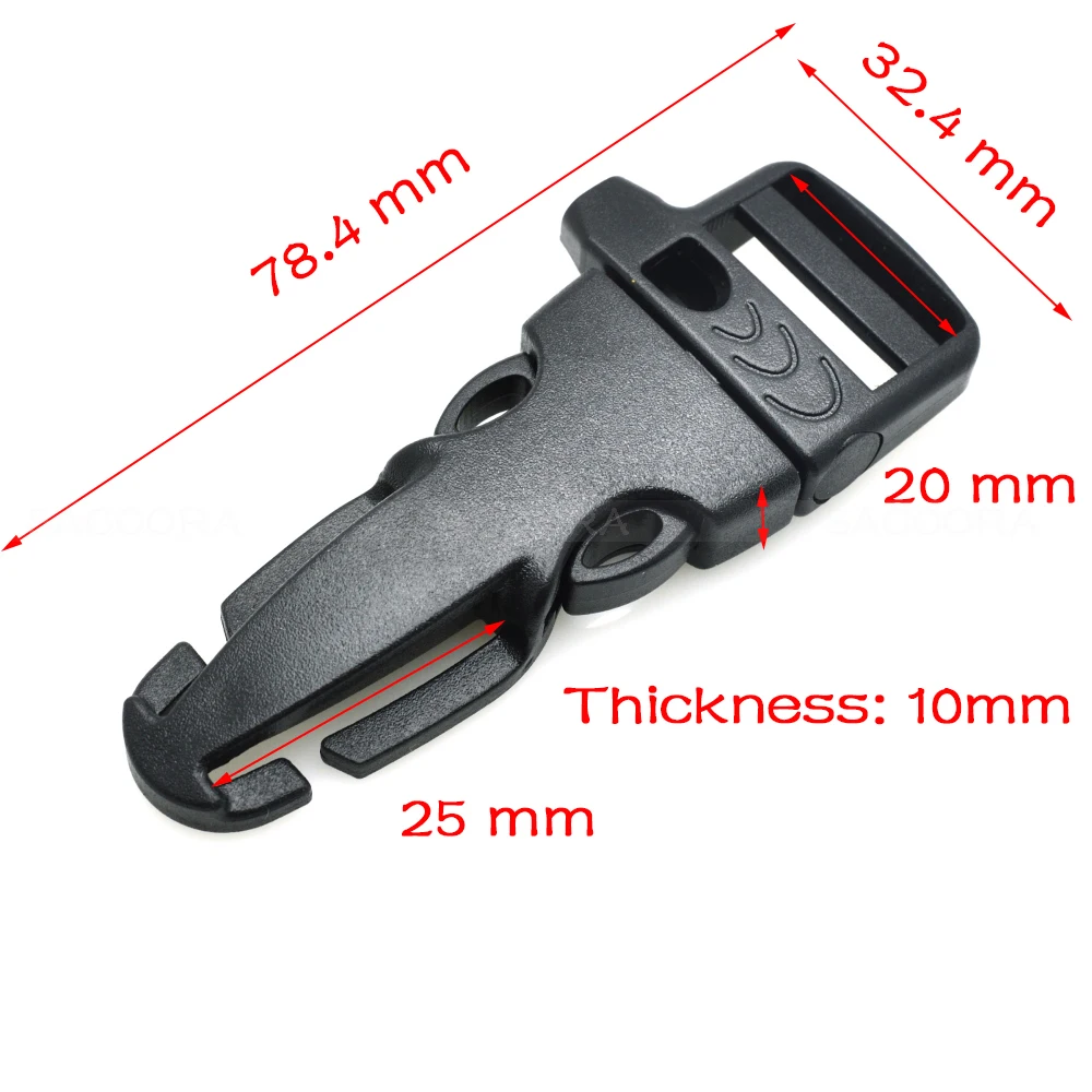Emergency Survival Side Release Whistle Buckles For Paracord Bracelet