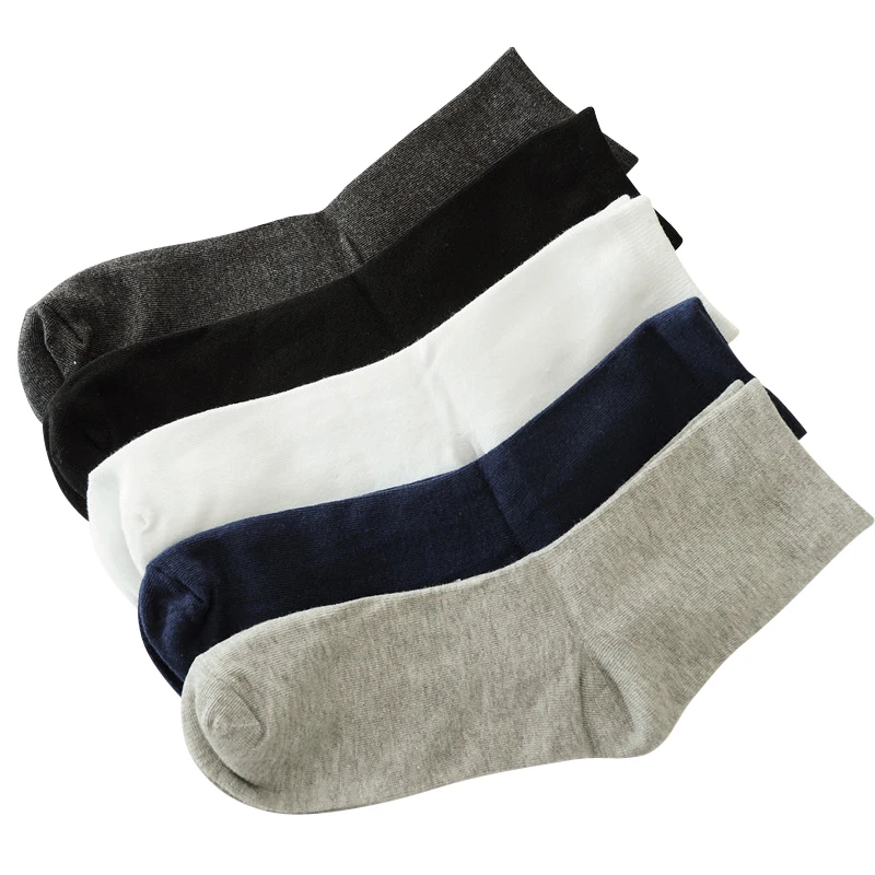 

Men Autumn Winter Business Cotton Socks Male Gray Casual Short Socks 5pairs/lot