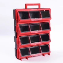 Чехол для инструментов, запчасти, коробка, классификация Ark, мульти-ящик с сеткой, тип строительных блоков, чехол, винт, классификация, компонент, коробка, красный
