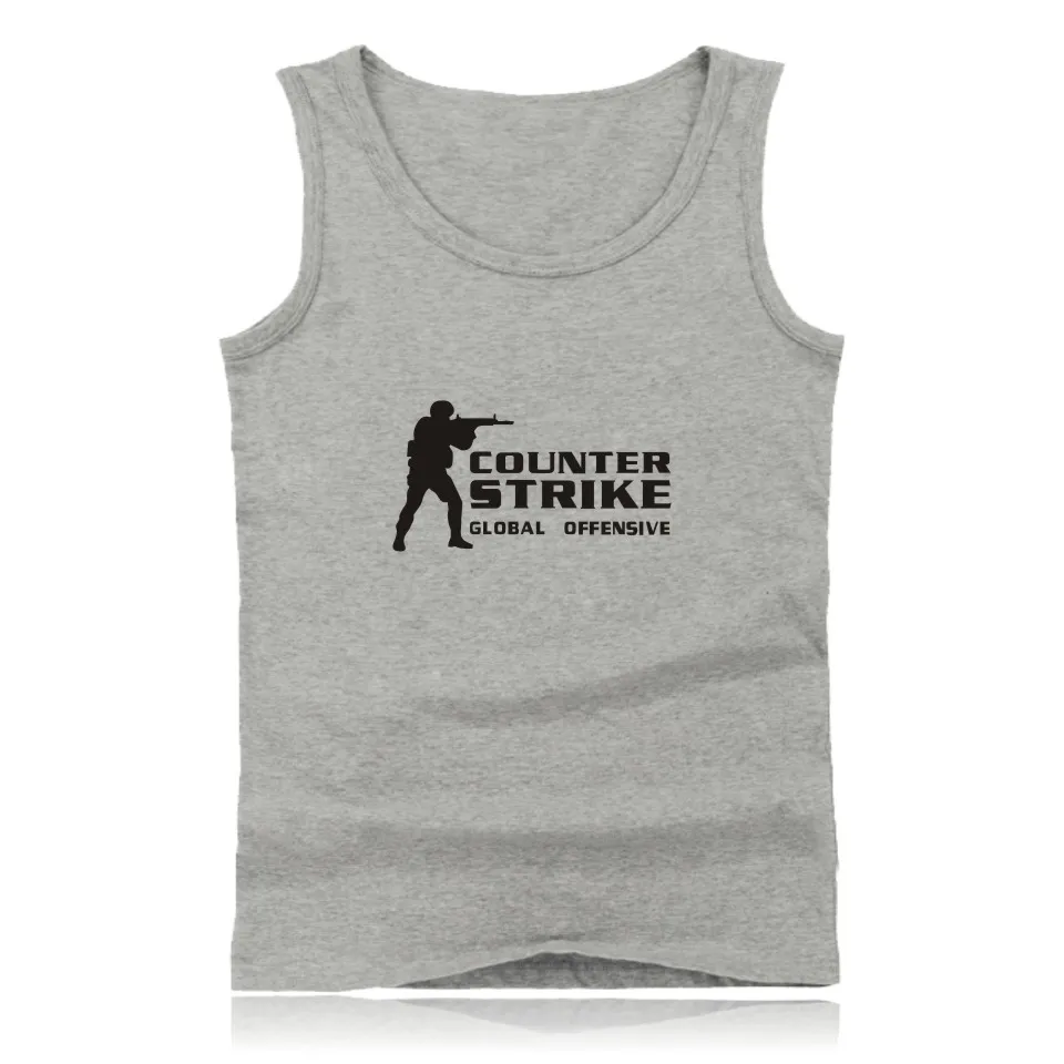 

CS GO Tank Top Counter Strike tops cs go Clothes cs Vest counter strike global offensive Summer Tank Top Plus Size