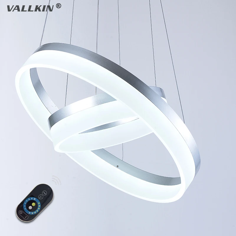 LED Pendant Light For Dining Room Modern Lamp Fixtures with Milky Lampshade Dimmable Ac100 to 240V VALLKIN LIGHTING