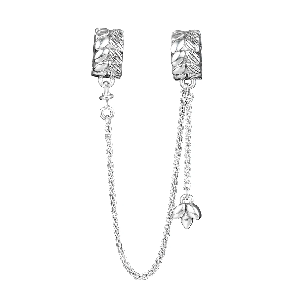 

CKK Beads FOR Jewelry Making DIY Grains of Energy Safety Chain Bead Charm Silver 925 Original Berloque Perles