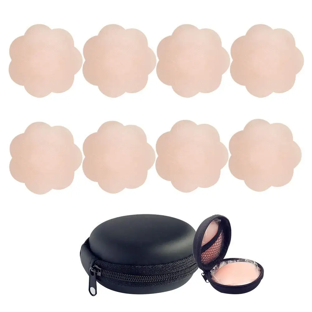 4 пары женщин цветок Форма невидимые силиконовые клей бюстгальтер многоразовые накладки на соски аксессуары Muje Mulher купалник женскийр