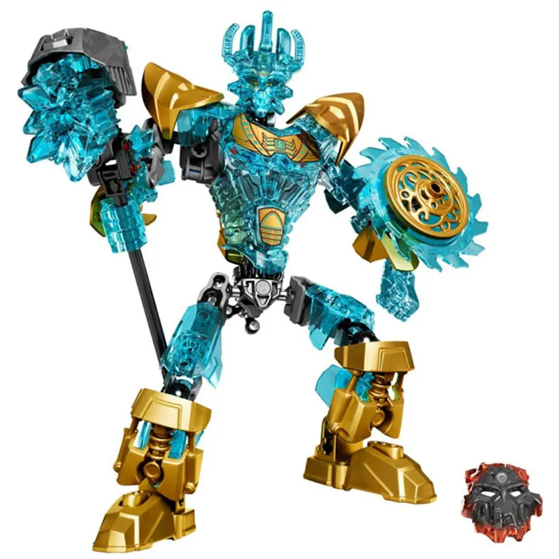 

94pcs Diy Building Blocks Biochemical Warrior Bionicle Ekimu The Mask Maker Compatible with Legoingly 71312 Toys for Children