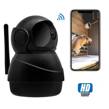 Ip-камера Full HD 1080P WiFi домашняя камера видеонаблюдения с функцией панорамирования/наклона/зума, двухсторонняя аудио камера ночного видения
