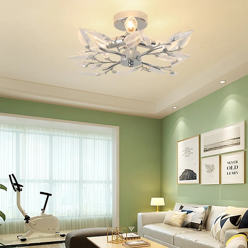 

Led living room ceiling lamp Restaurant living room bedroom modern crystal lamp fashion personality chandelier