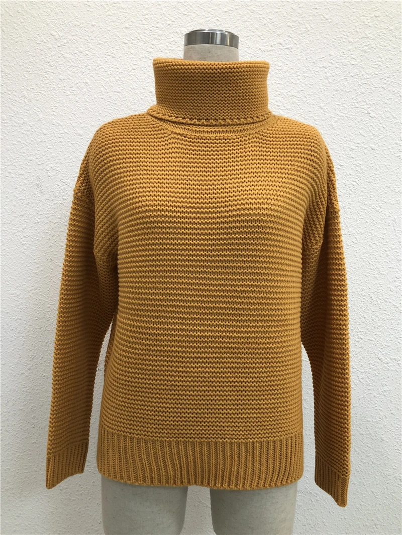 FREE SHIPPING Pullover Women's Jumper Turtleneck Red Sweater Jumper Warm Christmas Sweater thick Winter Cable Knitted Oversized Sweater JKP2321
