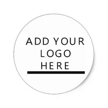 3,8 см индивидуальный логотип Классический круглый Стикеры