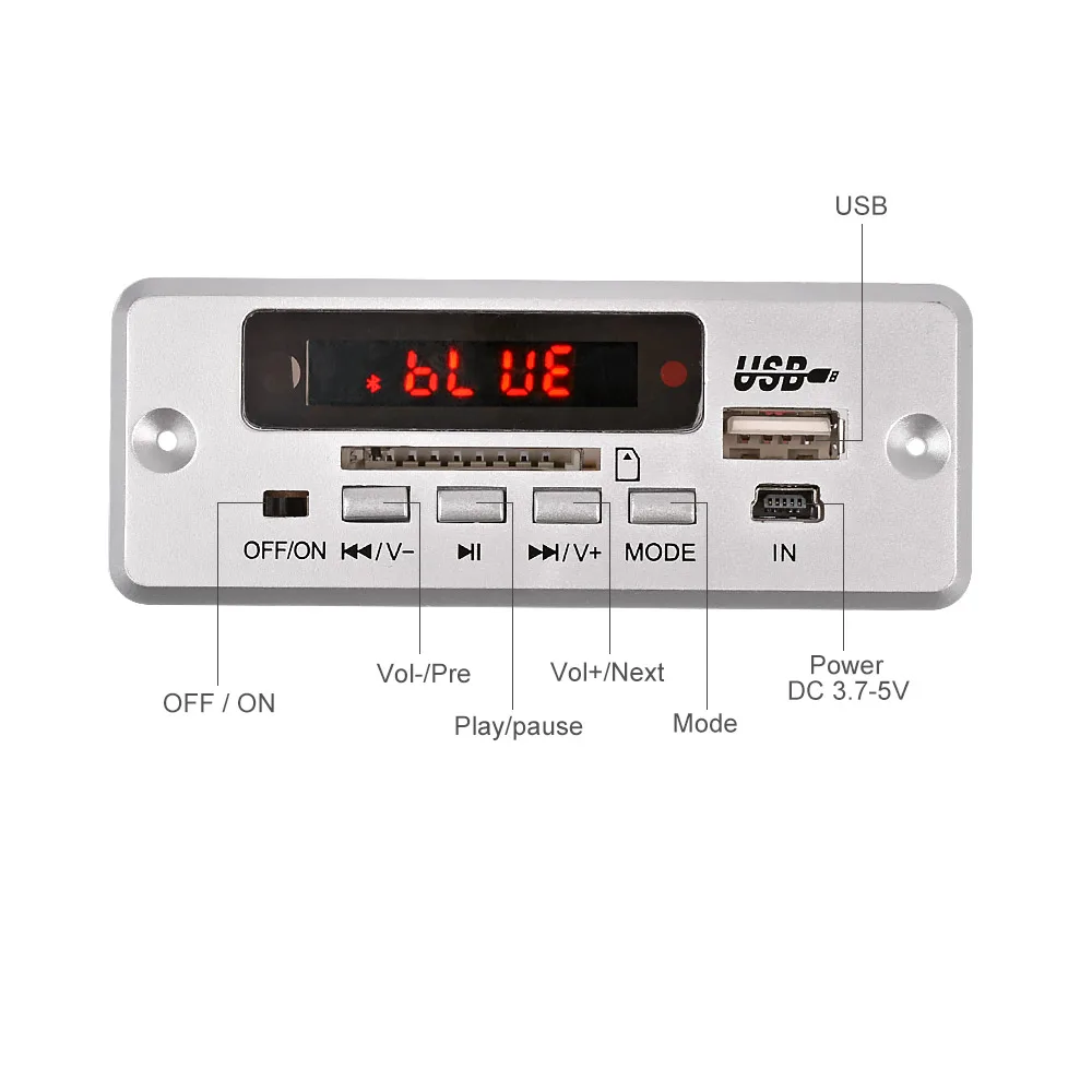 AIYIMA 5 в Bluetooth MP3 декодер усилитель мощности 2X3W стерео музыкальный mp3 плеер AUX FM USB TF SD