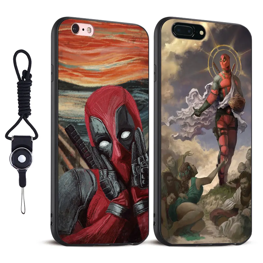 

Deadpool Fashion Design Coque Soft Silicone Tpu Mobile cell Phone case Cover Shell bag For Apple iPhone 5 5S SE 6 6S 7 Plus