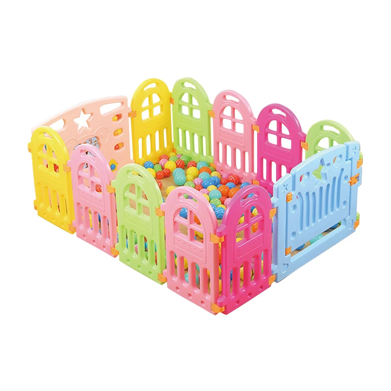 Baby Playpen Plastic Fencing For Children Indoor Game Play Yard Safety Barriers For Children Protector For Kids Pool Of Balls
