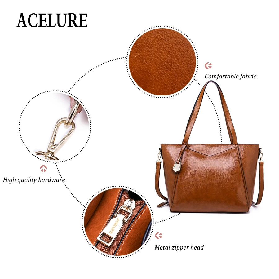 ACELURE النساء مجموعة الحقائب الأعلى مقبض قدرة كبيرة الإناث الكلاسيكية حقيبة الأزياء حقيبة كتف محفظة السيدات بو الجلود Crossbody حقيبة ACELURE النساء مجموعة الحقائب الأعلى مقبض قدرة كبيرة الإناث الكلاسيكية حقيبة الأزياء حقيبة كتف محفظة السيدات بو الجلود Crossbody حقيبة