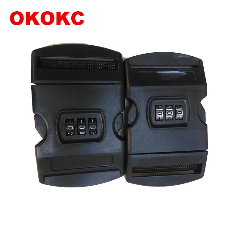 1pcs bing Dual Adjustable Arched Buckle with Secure Lock for Luggage