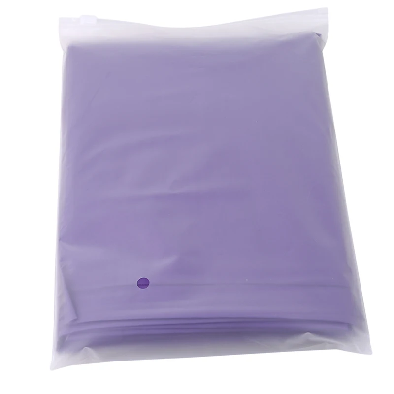 Мода взрослых многоцветные сиамские плащи EVA прозрачный плащ пончо портативный окружающей среды повторного использования плащи - Цвет: Фиолетовый