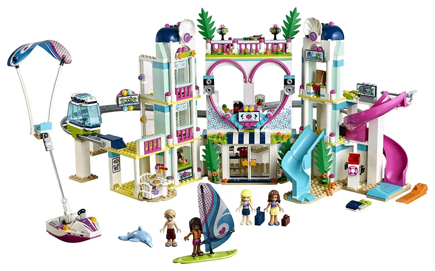 

01068 Friends Heartlake City Resort Building Kit Multicolor Toys Compatible With Legoing 41347 for Girls