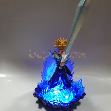 Dragon Ball Z Trunks The sword of hope Led Blue Fire Night Lights Lamp Anime Dragon Ball Super Trunks Decorative Led Lighting
