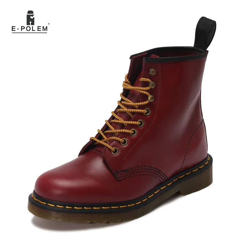 burgundy boots lace up
