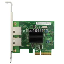Winyao WY575T 1000 Мбит PCI-E X4 двойной Порты и разъёмы RJ45 Ethernet сетевой сервер адаптер карты NIC VLAN рос море Пауки Intel82575 I350