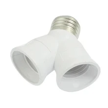 10 шт. E27 к E27 светильник Лампа патрон Y Форма 2 сплиттер конвертер