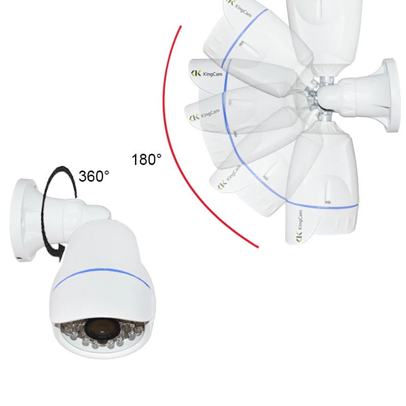 KingCam 1080 P 25fps Алюминий металл открытый Водонепроницаемый CCTV IP Камера Frams Пуля HD
