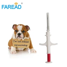 X10pcs ПЭТ микрочип 2,12x12 мм ISO малых партий RFID имплантатов животное ID тегов чип с шприц собака ветеринарии