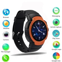 In Stock Original Android 5 1 OS MTK6580 Smart watch 360x360 SmartWatch support 3G SIM Wifi
