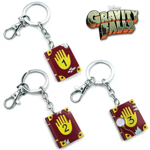 

Cartoon Anime Gravity Falls Journal 1/2/3 Metal Handmade Pendant Keychain Keyring Ornament Cosplay Collection Otaku Gift Cool