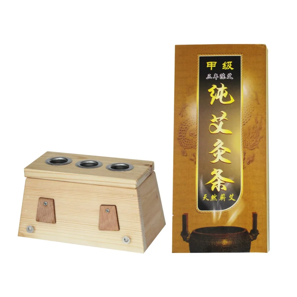 Three-hole Moxibustion Box, Three-year, Five-year and Seven-year Moxibustion Set, Moxibustion Physiotherapy 10 volumes three years five years ten years pure moxibustion bar massage furnace set and moxibustion physiotherapy