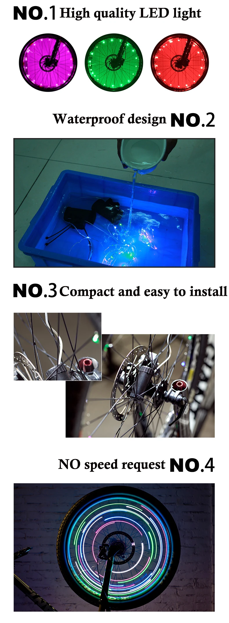 Flash Deal 20 LED Colorful Bicycle Lights Mountain Road Bike Light Cycling Spoke Wheel Lamp Bike Accessories Luces Led Bicicleta Bisiklet 1 Flash Deal 20 LED Colorful Bicycle Lights Mountain Road Bike Light Cycling Spoke Wheel Lamp Bike Accessories Luces Led Bicicleta Bisiklet 1