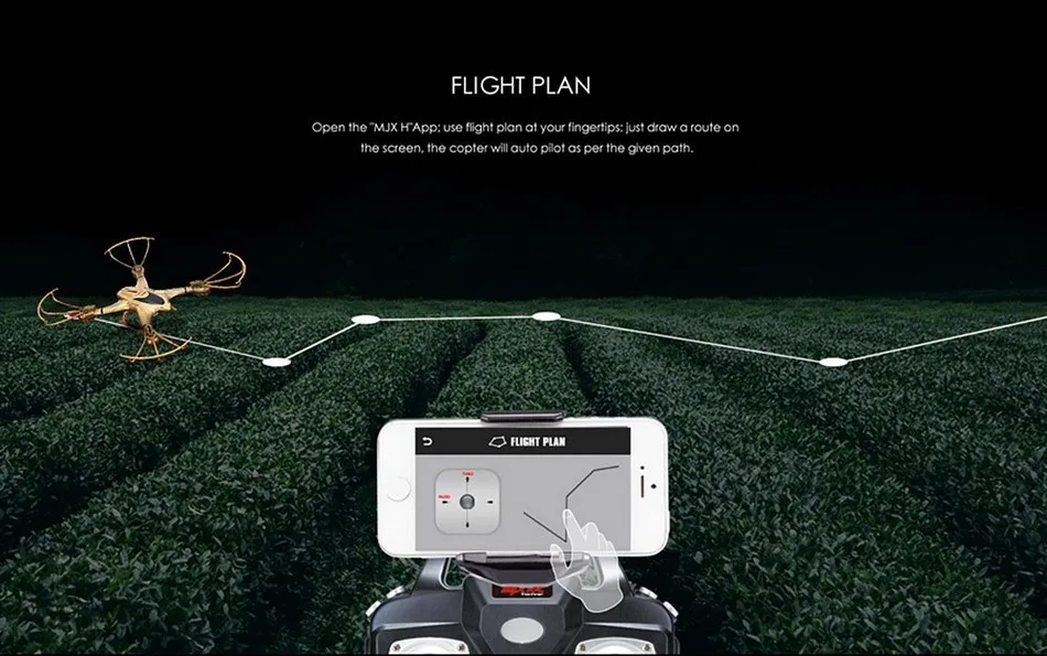 2016 New MJX X401H WIFI FPV 720P HD Camera drone RC Quadcopter APPTransmitter Dual Mode1 (6)