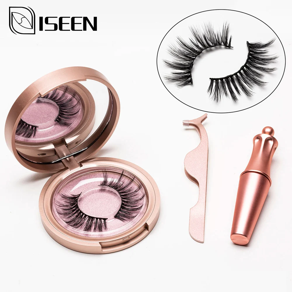 

Magnetic Eyelashes Eyeliner Eyelash Curler Set5 Magnet Natural Long Magnetic False Eyelashes With Magnetic Eyeliner Tweezers Set