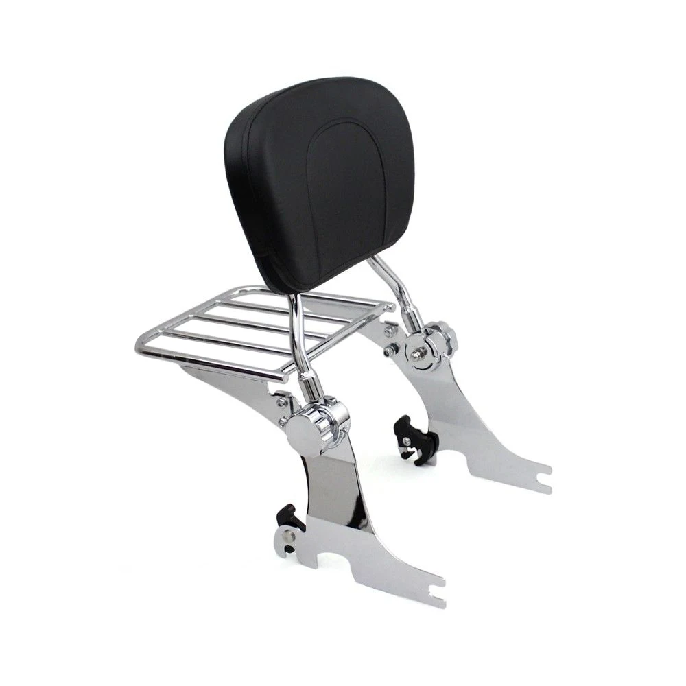 RUOCH Adjustable Sissy Bar Backrest for Harley Davidson Sportster Iron 883 1200 XL883 XL1200 2004-2019  (1)