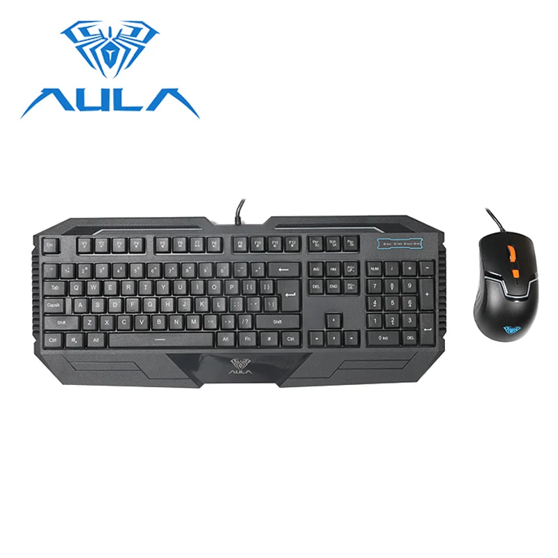 AULA Keyboard and Mouse Combo USB Wired 104 Keys DPI Ajustable 1000