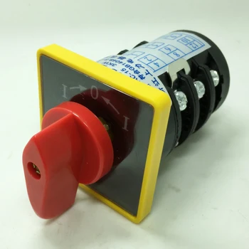 

reset switch momentary manual transfer switch silver electric contacts 10A 3 position 3 phase HZ5B-10/3 B005