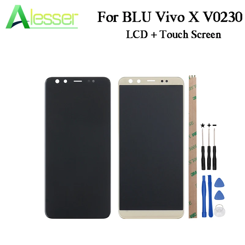 

Alesser For BLU Vivo X V0230 LCD Display And Touch Screen 6.0" Digitizer Assembly Replacement For BLU Vivo X V0230 +Tools+Tape