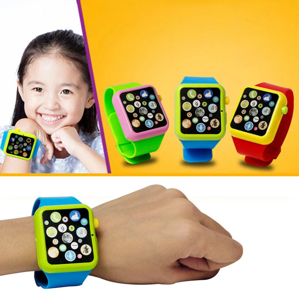Детские Смарт-часы раннее образование 3D сенсорный экран Музыка Смарт-часы обучающая машина ABS наручные часы игрушка aprender ingles