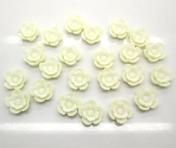 

50Pcs Rice Resin Flower Decoration Crafts Flatback Cabochon Scrapbooking Embellishments Beads Diy Accessories