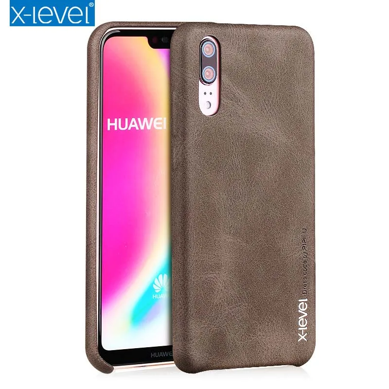 

Luxury X-Level Vintage PU Leather Retro Phone Case Ultra thin Back Cover Coque For Huawei P30 P30Pro P20 P20Pro P20Lite KS0147