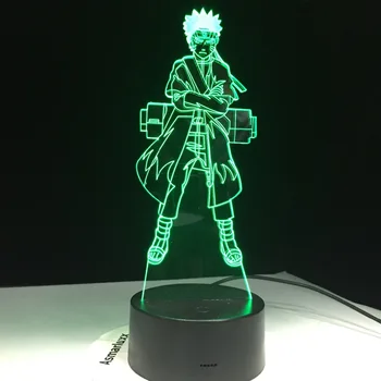 

Naruto Anime 3D Led Visual Touch Button Usb Table Lamp Figure Night Light Kids 7 Colors Change Home Decor Lighting Gift